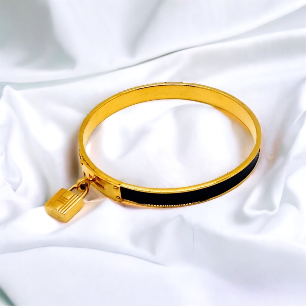 Hermes Bangle  Navy Blue Gold